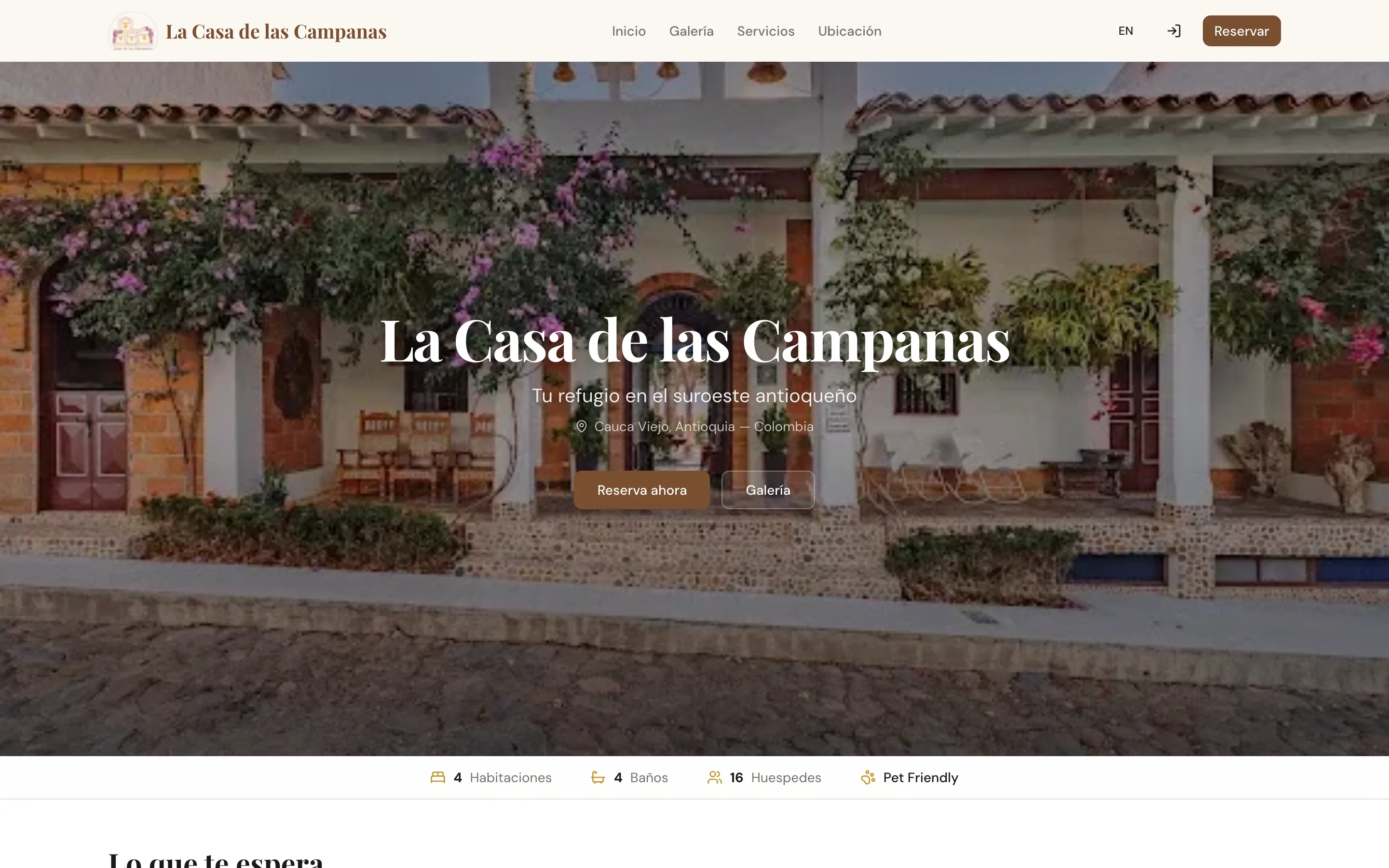 Screenshot of La Casa de las Campanas