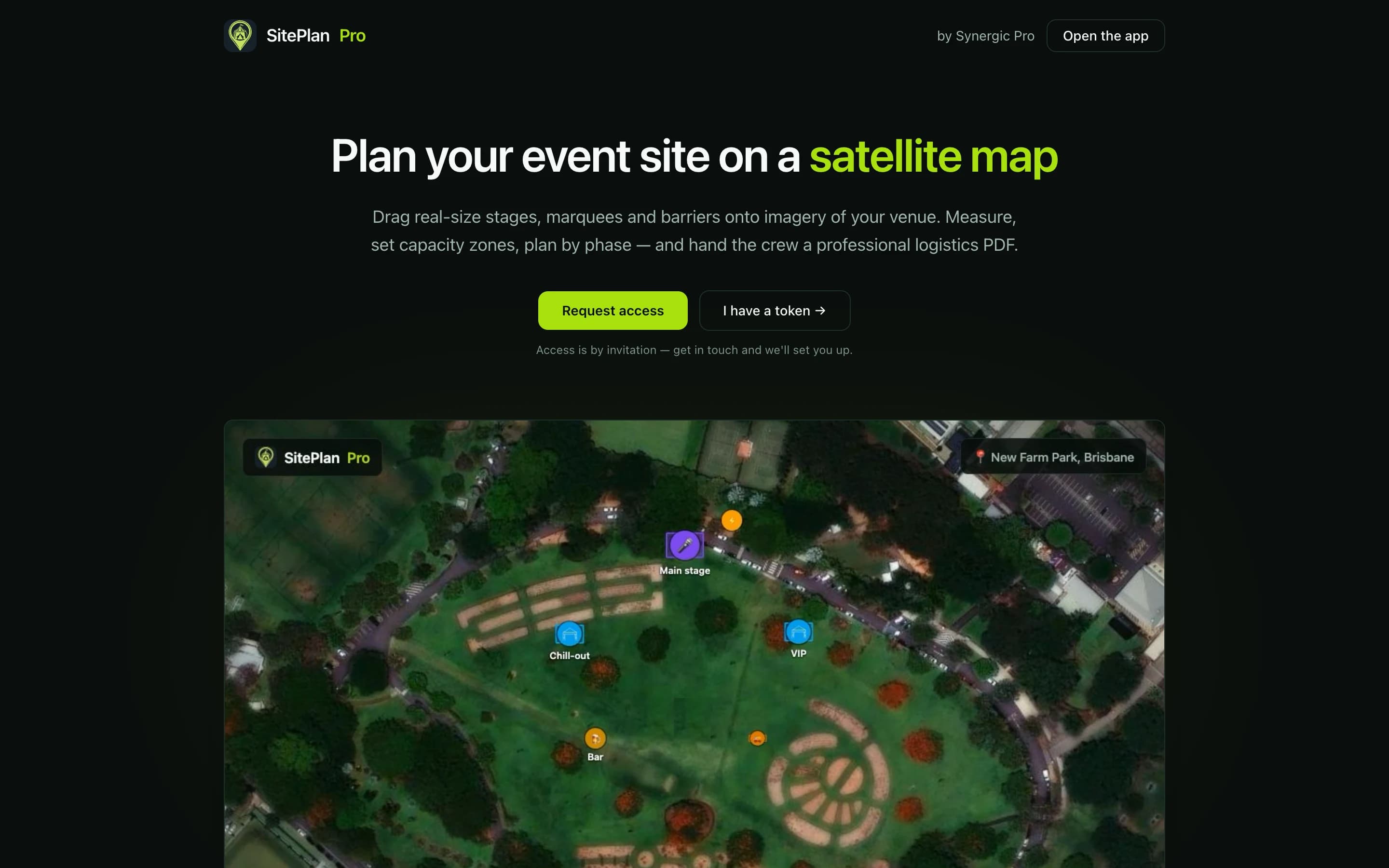 Screenshot of SitePlan Pro